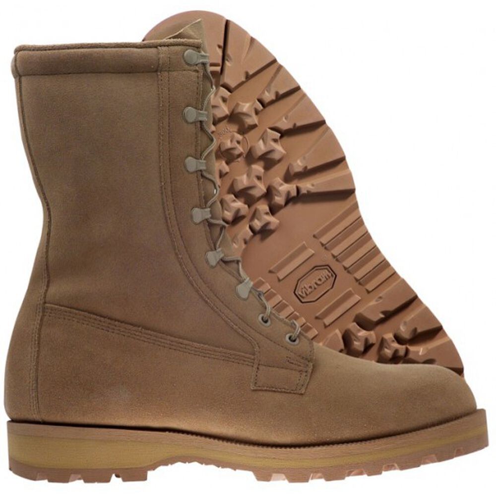 Vibram Sole Wellco ICW Mens Military Boots Brown Australia (OXY089634)